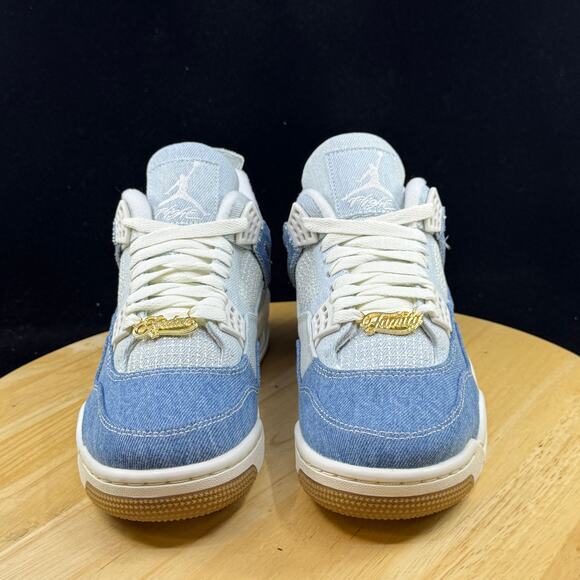 Nike Air Jordan 4 Retro Tex Shoes "Denim" Sail Gum IB6716-100 Size 6 NEW - Picture 3 of 9